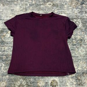 Lululemon Train To Be Cropped Women's Purple Top